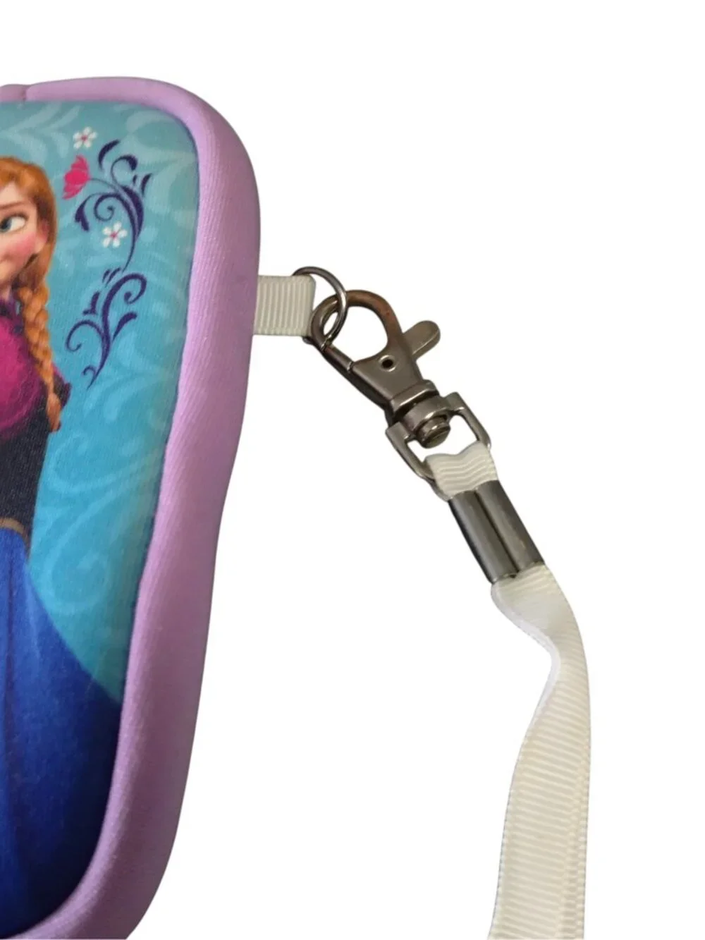 Disney Frozen Zippered Universal Phone Soft Case Pouch Wristlet Strap Anna/Elsa